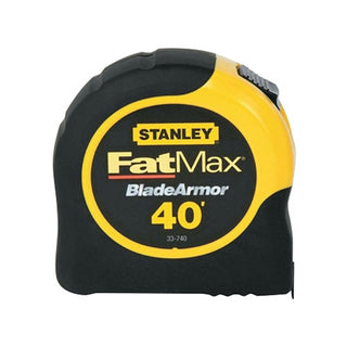 Stanley Bostitch® FatMax® Classic Tape Measure, 1-1/4 in W x 40 ft L, SAE, Black/Yellow Case (680-33-740L)