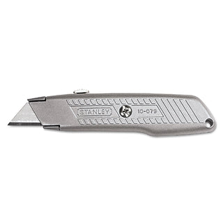 Stanley Bostitch® Interlock® Retractable Utility Knife, 5-7/8 in L, Carbon Steel, Gray (680-10-079)