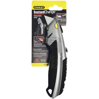 Stanley Bostitch® Instant Change™ Utility Knife, 8-1/2 in L, Retractable Steel Blade, Gray (680-10-788)