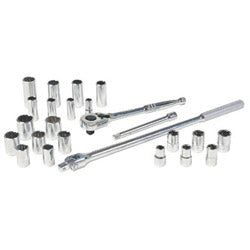 Stanley Tools® 26 Piece Socket Sets, 1/2 in Drive, 6 Point, 12 Point (576-85-434)