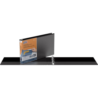 Stride 60% Recycled Legal Size Round Ring Binder, 1" Capacity, Black (STW95011L)