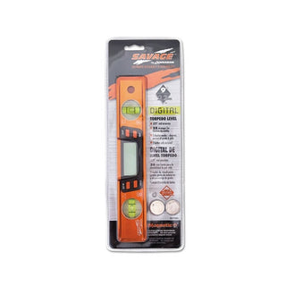 Swanson Tools Savage™ Digital Torpedo Magnetic Level, 9 in L, 2 Vials (698-SVT200)