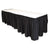 Tablemate® Table Set Linen-Like Table Skirting, 29" x 14ft, Black (TBLLS2914BK)
