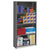 Tennsco Closed Commercial Steel Shelving, Five-Shelf, 36w x 12d x 75h, Medium Gray (TNNESPC1236MGY)