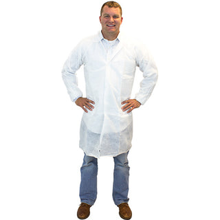 The Safety Zone White Lab Coat, 2X (DLWH2X)