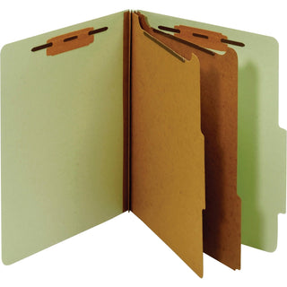TOPS™ Classification Folder, 2 Partitions, Letter, Green (GLWPU61GRE)