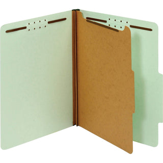 TOPS™ Classification Folders, 25pt, 1-3/4 Exp, 1-Div, Letter, 10/Box, LGN (GLW23776R)
