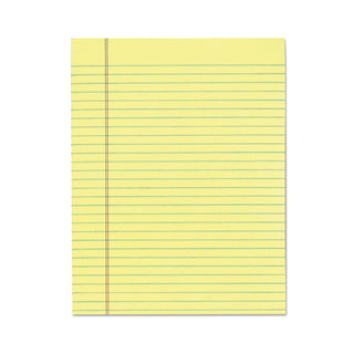 TOPS™ The Legal Pad Glue Top Pads, Wide/Legal Rule, 50 Canary-Yellow 8.5 x 11 Sheets, 12/Pack (TOP7522)