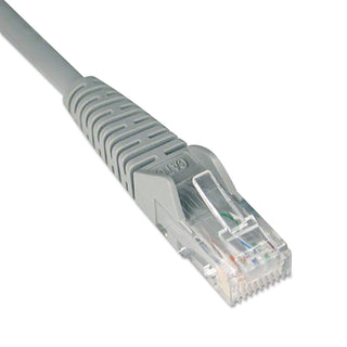 Tripp Lite Cat6 Gigabit Snagless Molded Patch Cable, RJ45 (M/M), 1 ft., Gray (TRPN201001GY)