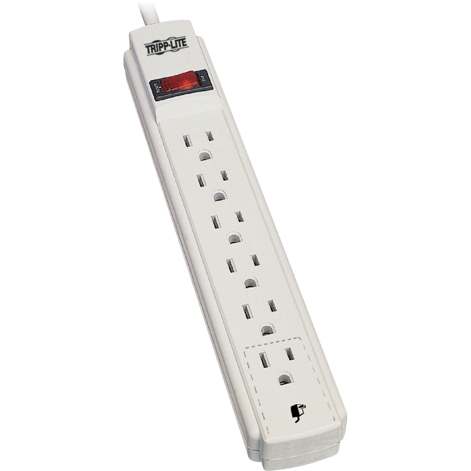 Tripp Lite Power It! Power Strip with 6 Outlets and 15-ft. Cord, White (QR9025) Default Title product thumbnail
