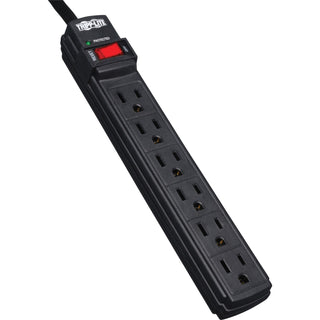 Tripp Lite Surge Protector Power Strip 6 Outlet 6' Cord 360 Joules, Black (LL8249)