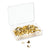 U Brands Fashion Metal Thumbtacks, Metal, Gold, 3/8", 200/Pack (UBR3091U0624)