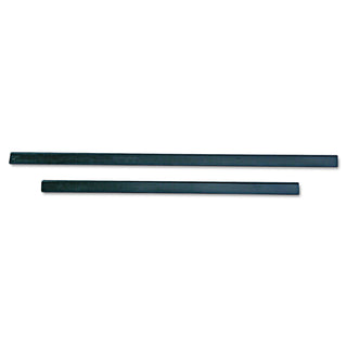 Unger® ErgoTec Replacement Squeegee Blades, 12" Wide, Black Rubber, Soft, 12/Pack (UNGRT30)