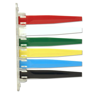 Unimed Status Flags, 6 Flags, Assorted Colors (IMCI6PF169436)