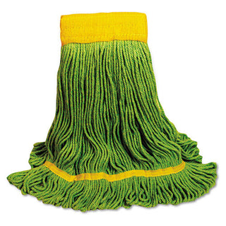 Unisan EcoMop Looped-End Mop Head, Recycled Fibers, Medium Size, Green (UNS1200M-EA)