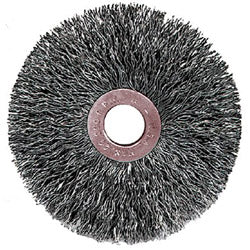 Weiler Copper Center™ Wire Wheel, 3 in D x 5/8 in W, .014 Stainless Steel, 20,000 rpm (804-16973)