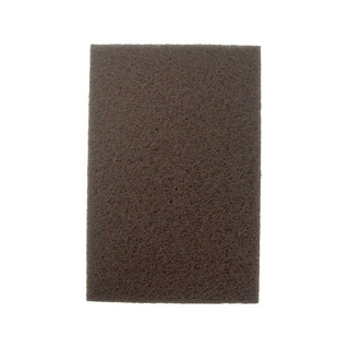Weiler Non-Woven Hand Pad, 9 in x 6 in, Brown, Aluminum Oxide, Brown, Heavy-Duty (804-51454)