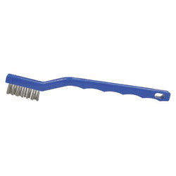 Weiler Small Hand Scratch Brushes, 6 1/2", 4X15 Rows, Black Nylon Wire, Plastic Handle (804-99383)