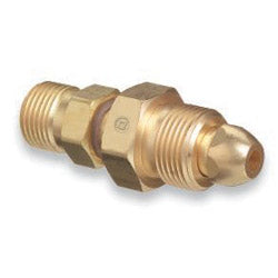 Western Enterprises Brass Cylinder Adaptor, CGA-580 Nitrogen x CGA-320 Carbon Dioxide (312-810)