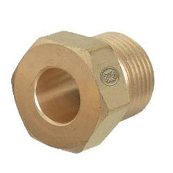 Western Enterprises Regulator Inlet Nut, Argon, Helium, Nitrogen, Brass, CGA-580 (312-92)