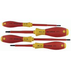 Wiha Tools Insulated Tool Sets, Phillips; Slotted, Metric, 4 per set (817-32090)