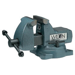 Wilton Mechanics Vises, 4 in Jaw, 3-7/16 in Throat, Swivel Base (825-21300)
