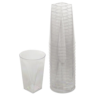 WNA Comet Milan Tumblers, 10 oz, Plastic, Clear, 16 Tumblers/Pack (WNARSMT101516PK)