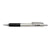 Zebra® F-402 Retractable Ballpoint Pen, 0.7mm, Black Ink, Steel/Black Barrel, 2/Pack (ZEB29212)