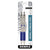 Zebra Pen F-402 Retractable Ballpoint Pen, 0.7mm, Blue Ink, Stainless Steel/Blue Barrel, 2/Pack (ZEB29222)