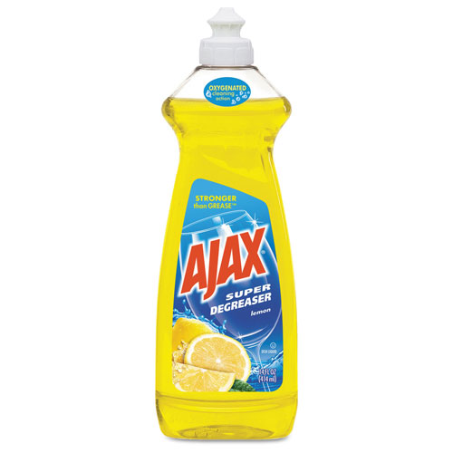 Ajax Dish Detergent, Lemon Scent, 28 oz Bottle, 9/Carton -  44673