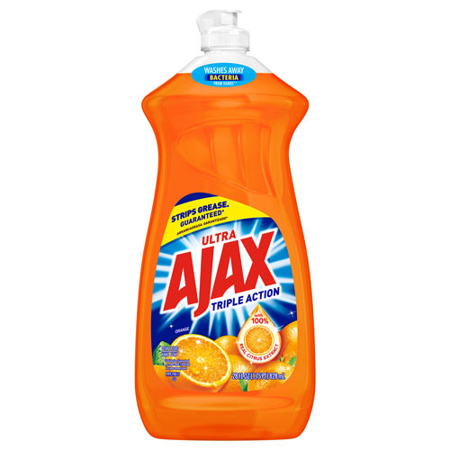 Ajax Dish Detergent, Liquid, Orange Scent, 28 oz Bottle -  44678EA