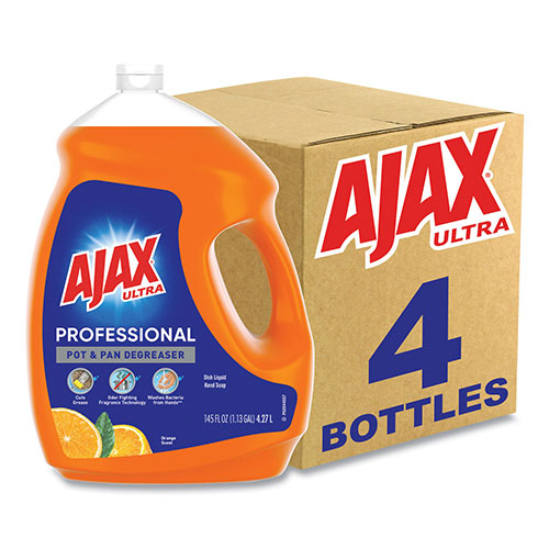 Ajax Dish Detergent, Orange Scent, 145 oz Bottle, 4/Carton -  61034313CT