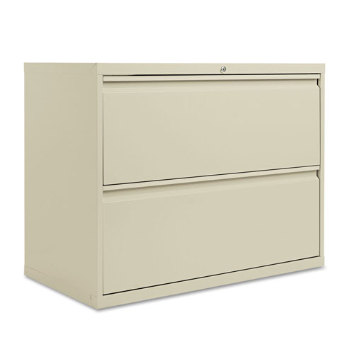 Alera Lateral File, 2 Legal/Letter-Size File Drawers, Putty, 36"" x -  HLF3629PY