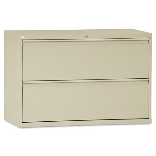 Alera Lateral File, 2 Legal/Letter-Size File Drawers, Putty, 42"" x -  HLF4229PY
