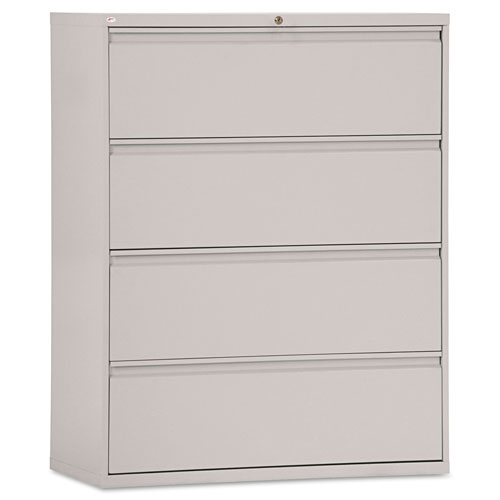 Alera Lateral File, 4 Legal/Letter-Size File Drawers, Light Gray, 42 -  HLF4254LG