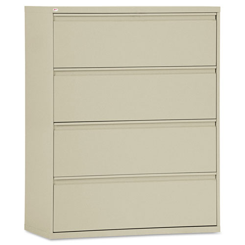 Alera Lateral File, 4 Legal/Letter-Size File Drawers, Putty, 42"" x -  HLF4254PY