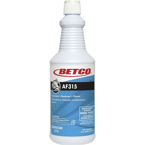 Betco AF315 Disinfectant Cleaner, Concentrate, 32 fl oz (1 quart), -  3151200