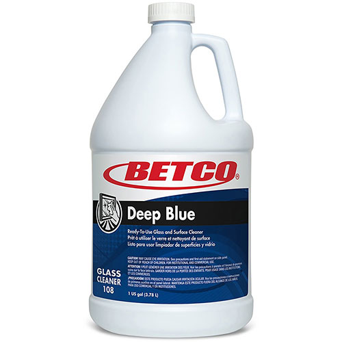 Betco Deep Blue Glass and Surface Cleaner, Pleasant Scent, 1 gal -  1080400