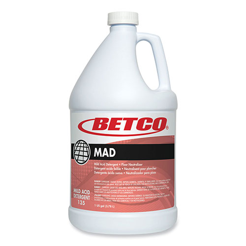 Betco MAD Detergent, Characteristic Scent, 1 gal, 4/Carton -  1350400