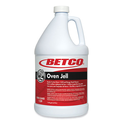 Betco Oven Jell Cleaner, Lemon Scent, 1 gal Bottle, 4/Carton -  1390400