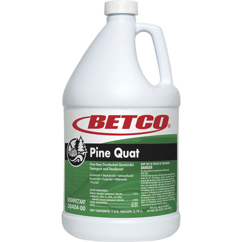 Betco Pine Quat Disinfectant, 128 fl oz (4 quart), Pine Scent, Green -  3040400