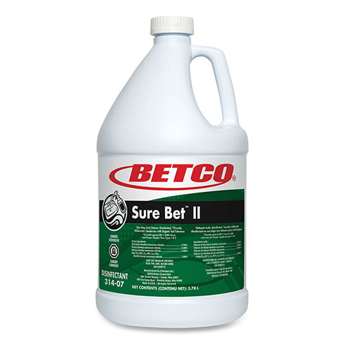 Betco Sure Bet II Foaming Disinfectant, Citrus Scent, 1 gal Bottle, -  3140400