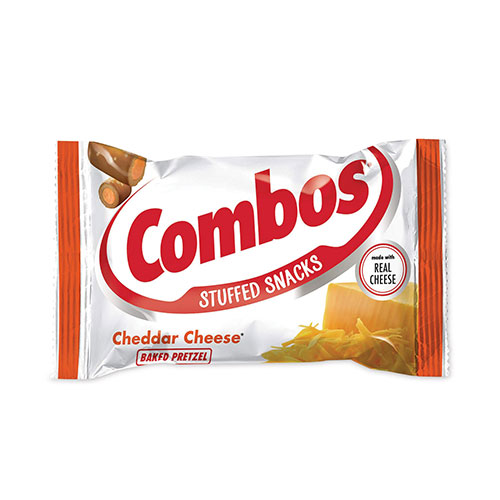 Combos Baked Snacks, 1.8 oz Bag, Cheddar Cheese Pretzel, 18 -  20900409