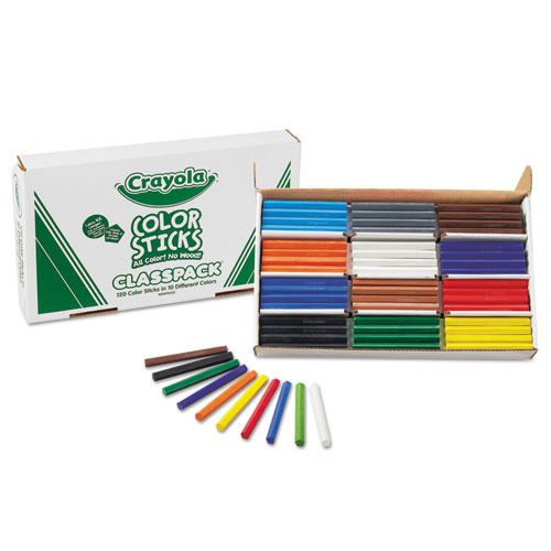 Crayola Woodless Color Pencils, Classpack, Assorted, 120/Pack -  688120
