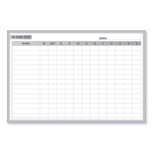Ghent MFG In/Out Magnetic Whiteboard, 48.5 x 36.5, White/Gray -  GRPM301E34