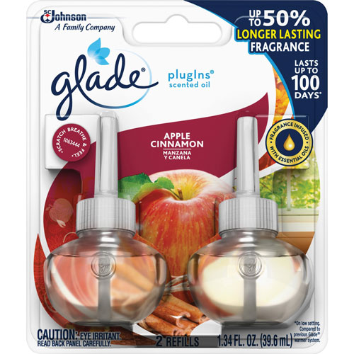 Glade Glade Plug-In Refills, 1.34oz., Apple Cinnamon, 2/PK -  305869