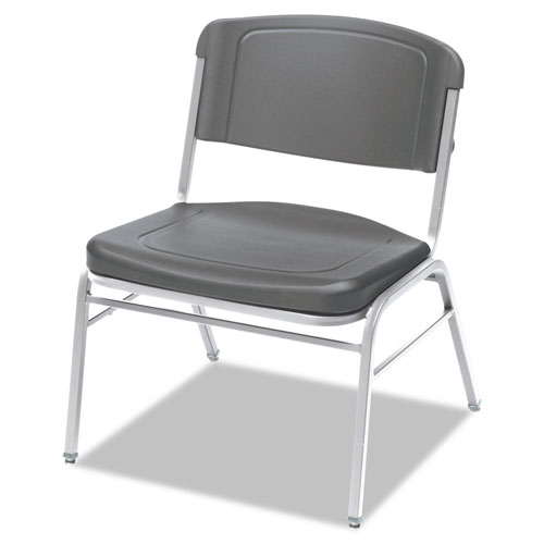 Iceberg Rough 'N Ready Big and Tall Stack Chair, Charcoal -  64127