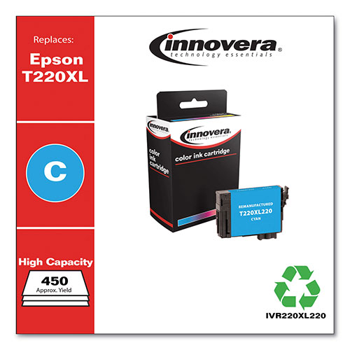 Innovera Remanufactured Cyan High-Yield Ink, Replacement for Epson -  220XL220