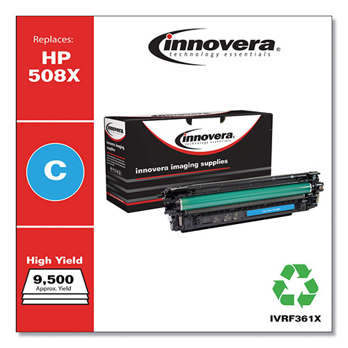 Innovera Remanufactured Cyan High-Yield Toner Cartridge, Replacement -  F361X