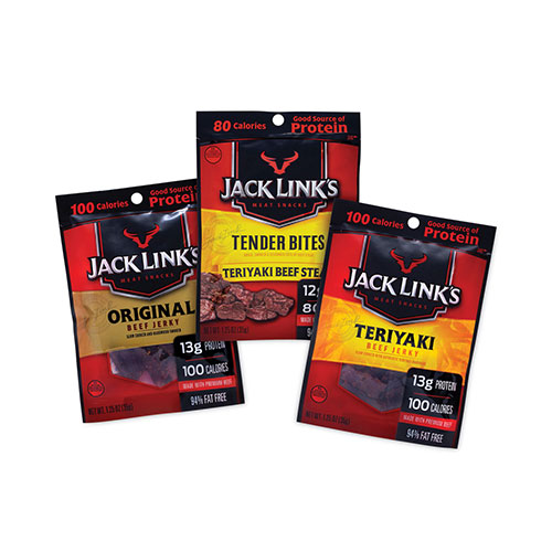 Jack Link's Beef Jerky Variety Pack,1.5 oz, 9/Box -  22000411